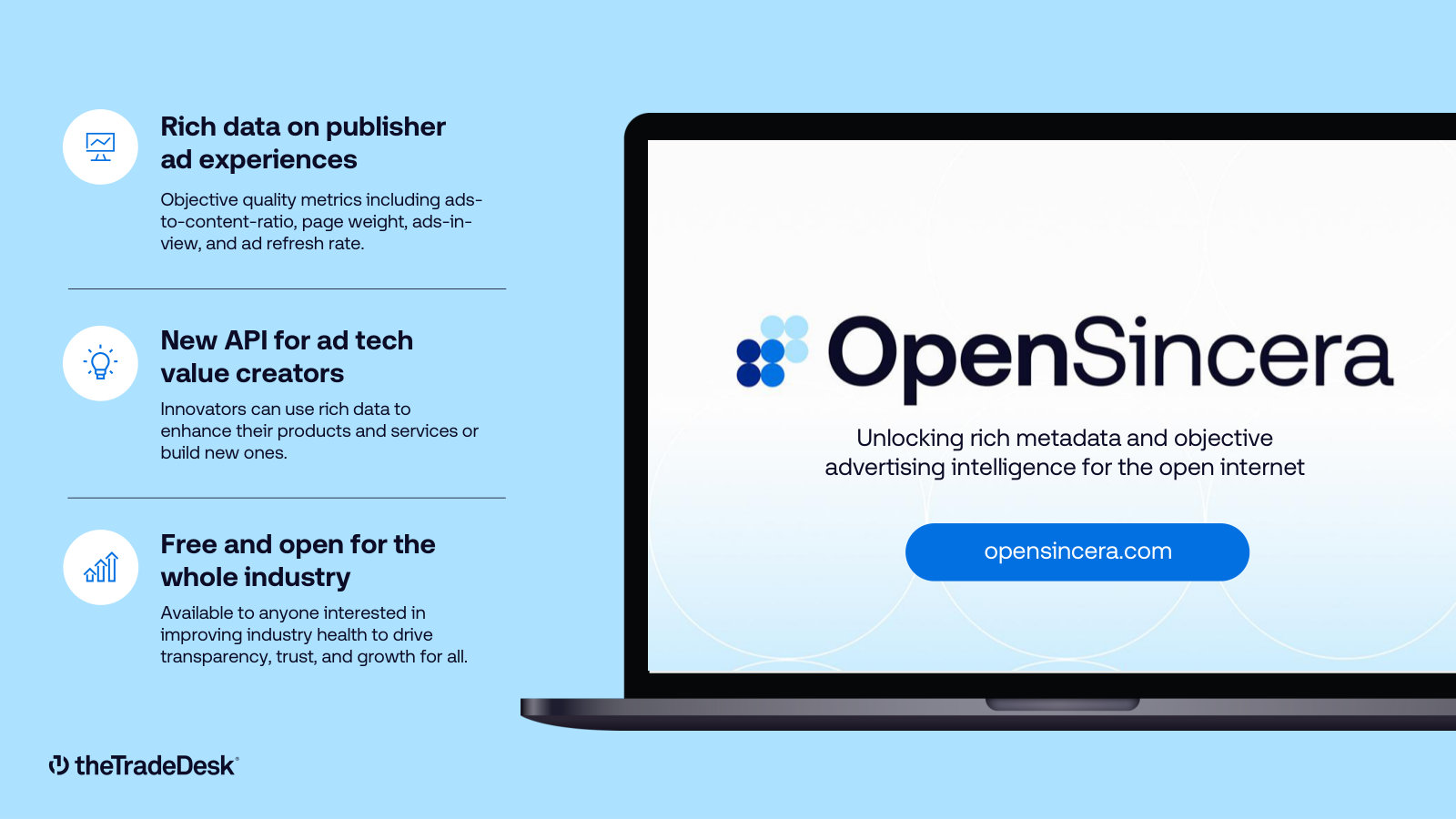 OpenSincera — the free publisher-transparency data service that underpins the "objective and transparent" positioning.